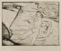 Walter Richard Rehn, Zum Leben des Propheten - 5. Der Traum von den Frauen, Radierungen auf dünnem Karton