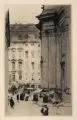 Walter Zeising, Blumenmarkt an der Kreuzkirche, Radierungen auf cremefarbenen Karton