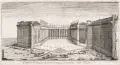 Jean Marot, Profil et Coupe d'un des sanctuaires qui sont au bout dudit Temple, 1727, Kupferstich auf Bütten