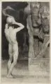 Sascha Schneider, Der Anarchist, Um 1900, Holzstich auf China