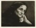 Georg Jahn, Trauernde Frau, Radierungen und Schabkunstblätter