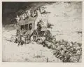 Kurt Leyde, Die Gesellschaft, 1921, Radierung auf Bütten mit Tonplatte in Schwarzbraun und Kupferstich (?)