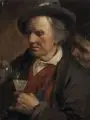 Josef Munsch, Noch ein Gläschen. 2. H. 19. Jh, Öl auf Holz