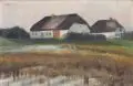 Henni Lehmann, Häuser auf Hiddensee. Wohl 1920er Jahre, Öl auf Leinwand