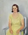 Hanns Oehme, Bildnis Ruth im lindgrünen Kleid (Ehefrau des Künstlers)
