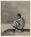 Max Klinger, Zweite Zukunft, 1898, Radierung und Aquatinta auf gelblichem Kupferdruckpapier