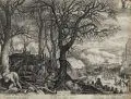 Aegidius Sadeler, Ianvarivs, Kupferstiche auf Bütten nach Pieter Stevens