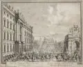 Pieter (Petrus) Schenk, Intrede des Konings van Pruissen in de Stadt en't Kasteel van Berlyn, Kupferstiche auf Bütten