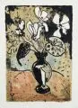 Erhard Hippold, Alpenveilchen, 1971, Farblithographie auf Bütten