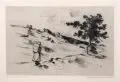 Kiepe tragende Bäuerin am Hangweg. Wohl um 1890 by Heinrich Ludwig Freiherr von Gleichen-Rußwurm, Radierung mit Tonplatte auf festem Bütten, sold Sep 2014