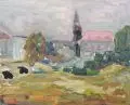Jean Kirsten, Dresden - Blick auf das Neustädter Ufer mit Dreikönigskirche