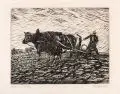 Otto Lange, Kühe im Pflug