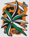 Fernand Léger, La fleur, 1952, Farblithographie auf glattem weißen Papier