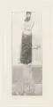 Sascha Schneider, Der Herr der Erde, Um 1900, Holzstich auf hauchfeinem Tokioter Japan, an den Blattecken auf Untersatzpapier montiert