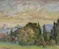 Hans Unger, Herbststimmung in der Sächsischen Schweiz. Ohne Jahr