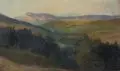 Bernhard Mühlig, Sächsische Schweiz - Blick zu den Schrammsteinen, Um 1900, Öl auf Malpappe