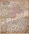 Tobias Conrad Lotter, Mappa Geographica Circuli Metalliferi, Um 1745, Kupferstiche, koloriert, auf Bütten von zwei Platten