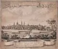 Johann Georg Mentzel, Prospect der Stadt Zittau, Kupferstich auf Bütten