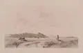 Otto Ubbelohde, Landschaft mit Kühen (Worpswede), 1897, Radierung