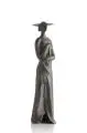 Wolfgang Kreutter, Der Besuch, 1977, Bronze, gegossen, braun patiniert