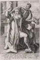 Crispijn de Passe d. Ä., Aetas decrepita, 1590, Kupferstich auf Bütten