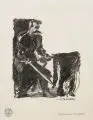 Lovis Corinth, Bannerträger, Lithographie