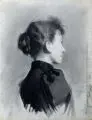 Theodor Kandale, Fünf Damenportraits. Um 1894/ 1895, Kreidezeichnungen mit Kohle, partiell weiß gehöht