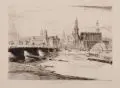 Walter Zeising, Dresden, Um 1920, Kaltnadelradierung auf chamoisfarbenem Papier