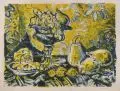 Erhard Hippold, Stilleben mit Früchten, 1961, Farblithographie