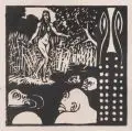 Versuchung by Ernst Ludwig Kirchner, 1905, Holzschnitt auf weichem, kräftigen Bütten, sold Mar 2014