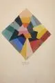 Composition by Jeanne (Hannah) Freundlich Kosnik-Kloss, 1932, Tempera auf festem Papier, sold Dec 2013