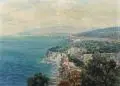 Otto Hamel, Süditalienische Küstenlandschaft. Ohne Jahr, Öl auf Leinwand