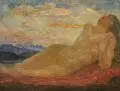 Hans Unger, Morgen, 1920, Öl auf Malpappe