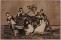 Francisco de Goya y Lucientes, Disparate feminino, 1815, Aquatintaradierung