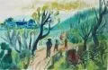 Pol Cassel, Südfrankreich, Aquarell