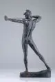 Ernst Moritz Geyger, Bogenschütze, Um 1900, Bronze, gegossen, schwarzbraun patiniert