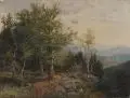 Bernhard Mühlig, Blick in die Sächsische Schweiz, Um 1900, Öl auf vorgrundierter Leinwand