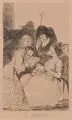 Francisco de Goya y Lucientes, La filiacion, 1799, Aquatintaradierung