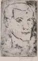 Ludwig Godenschweg, Zwei Portraitdarstellungen / Zwei Aktdarstellungen. 1917 / Ohne Jahr, Radierungen und Kaltnadel auf verschiedenen Papieren