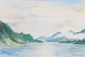 Hanns Oehme, Zwei norwegische Fjordlandschaften. Ohne Jahr