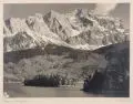 Bernhard Johannes, Eibsee mit Zugspitze, 1898, Silbergelatineabzug