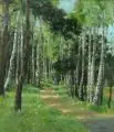 Georg Oehme, Spaziergang im Birkenwald. 1. H. 20. Jh
