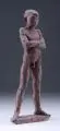Hubert Petras, Schwimmer, 1958, Gips, modelliert, braun getönt