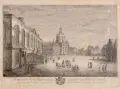 Andrea Carassi, Perspective de la Facade de la Gallerie Electorale de Dresde avec une partie de l´Eglise de notre Dame vers la Rammische et de la Pirnaische Gasse, 1774, Radierung auf Bütten nach einem Gemälde von Bernardo Belotto