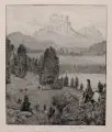 Hans Thoma, Gralsburg, Radierungen auf "Van-Gelder-Zonen"-Bütten