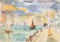 Gussy Hippold-Ahnert, Warnemünde - Am Strom