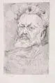 Max Slevogt, Selbstbildnis, Wohl 1923, Radierung auf Bütten