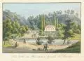 Die Villa im Plauenschen Grunde bei Dresden by Johann Carl August Richter, Um 1830, Umrißradierung, handkoloriert, sold Sep 2012