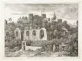 Joseph Anton Koch, Acquedotti sotto S. Bonaventura in Roma, Um 1810, Radierung auf Bütten