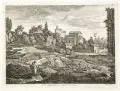 Joseph Anton Koch, SS. Giovanni e Paolo in Roma, Um 1810, Radierung auf Bütten